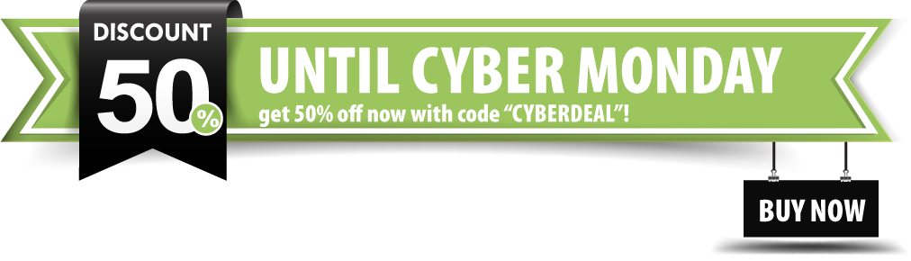 50% Rabatt zum Cyper Mondy - Nutze den Rabattcode