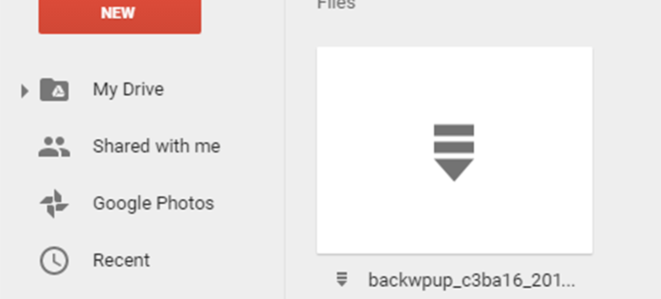 You should see your backup in Google Drive