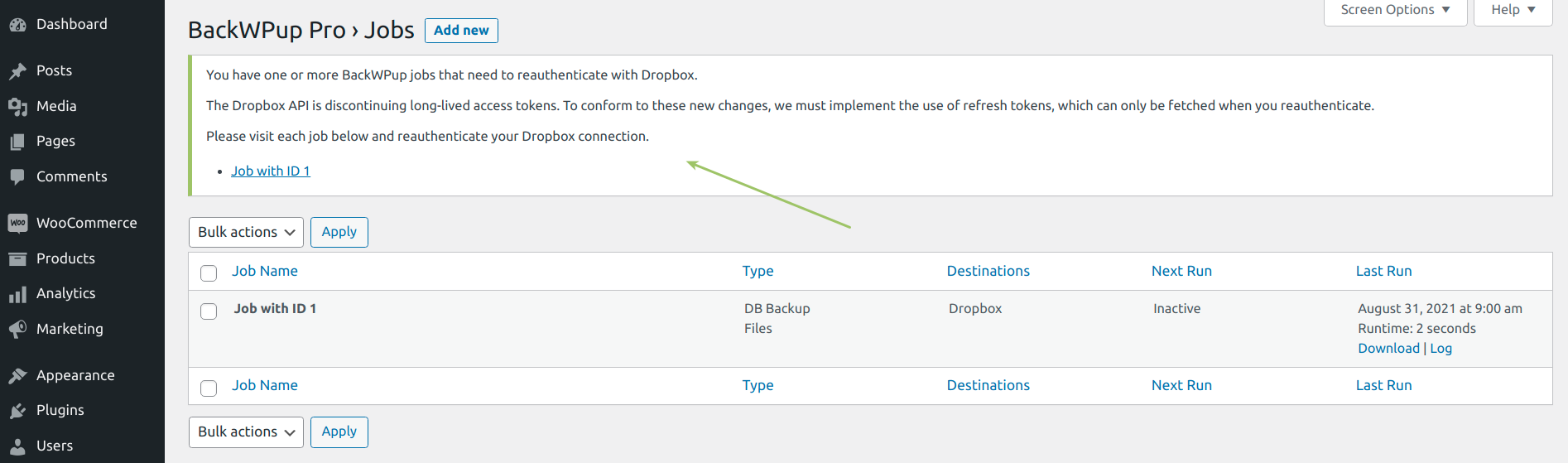 dropbox sign in server erred or is incapable